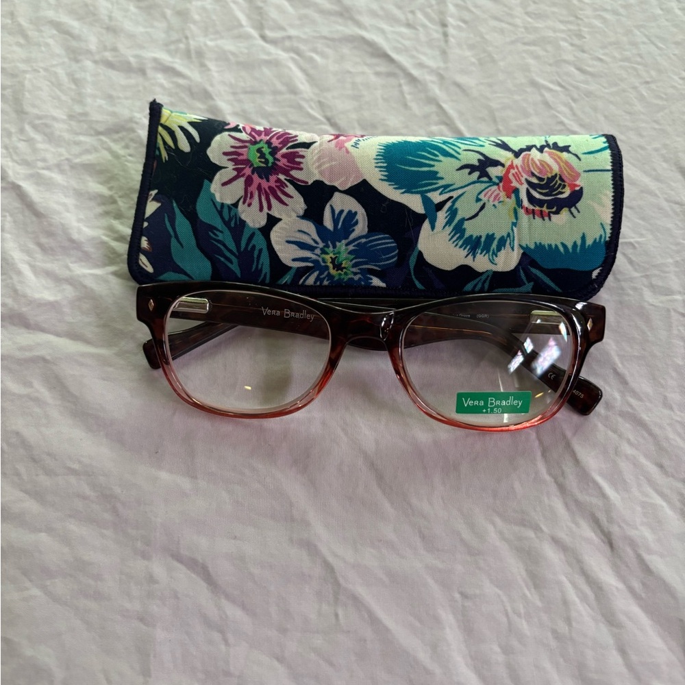 Vera Bradley reading Glasses with Floral Case